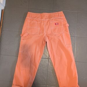 Dickies Orange Straight-Leg Cargo Pants